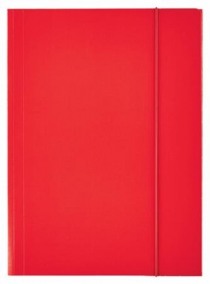 Doska s gumičkou, 15 mm, kartón, A4, ESSELTE "Economy", červená