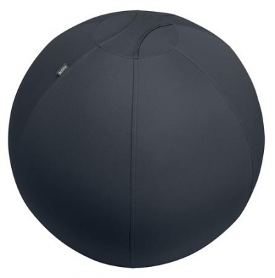Gymnastická lopta na sedenie, so závažím proti odkotúľaniu, 75 cm, LEITZ "Ergo Active", tmavosivá