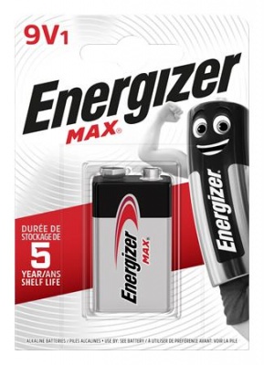 Batéria, 9V, 1 ks, ENERGIZER "Max"