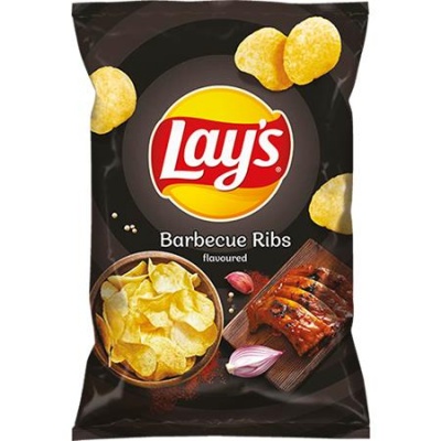 Chipsy, 60 g, LAYS, BBQ rebierka