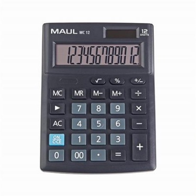 Kalkulačka, stolová, 12 miestny displej, MAUL "MC 12"