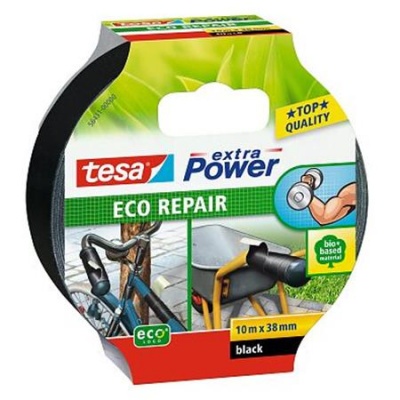 Opravná páska, 38 mm x 10 m, TESA "Extra Power Eco Repair", čierna