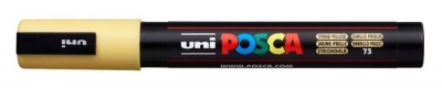 Dekoračný popisovač, 1,8-2,5 mm, UNI "Posca PC-5M", slamená žltá