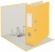 Pákový šanón, 80 mm, A4, kartón, 180°, LEITZ "Cosy Soft Touch", teplá žltá