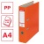 Pákový šanón, 75 mm, A4, PP/kartón, ochranné spodné kovanie, ESSELTE "Economy", oranžový